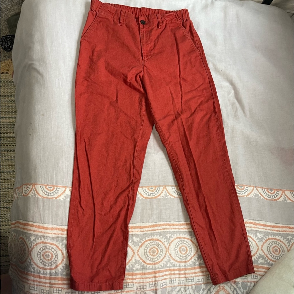 Uniqlo High Waisted Red Pants